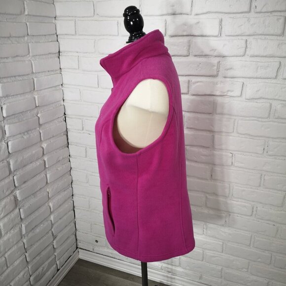 Columbia Sportswear Company Ladies Size XL Hot Pink Full Zip Fleece Vest - Picture 4 of 13
